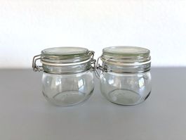 0.5l Bügelglas Einmachglas Vorratsglas Drahtbügelglas